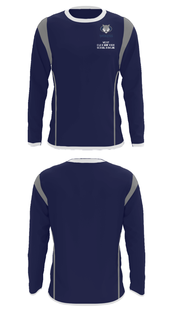 Long Sleeve Performance Shirt, West Clermont High School Bowling, Bowling, Teamtime, Team time, sublimation, custom sports apparel, team uniforms, spirit wear, spiritwear, sports uniforms, custom shirts, team store, custom team store, fundraiser sports, apparel fundraiser