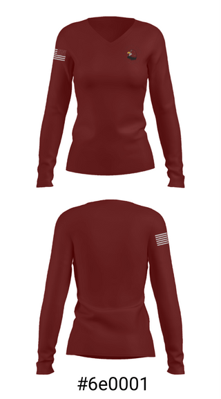 Women's Long Sleeve Vneck Shirt, Pleasant Grove Elementary School, Spirit Store, Teamtime, Team time, sublimation, custom sports apparel, team uniforms, spirit wear, spiritwear, sports uniforms, custom shirts, team store, custom team store, fundraiser sports, apparel fundraiser