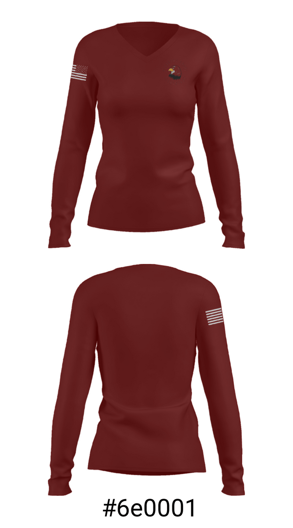 Women's Long Sleeve Vneck Shirt, Pleasant Grove Elementary School, Spirit Store, Teamtime, Team time, sublimation, custom sports apparel, team uniforms, spirit wear, spiritwear, sports uniforms, custom shirts, team store, custom team store, fundraiser sports, apparel fundraiser