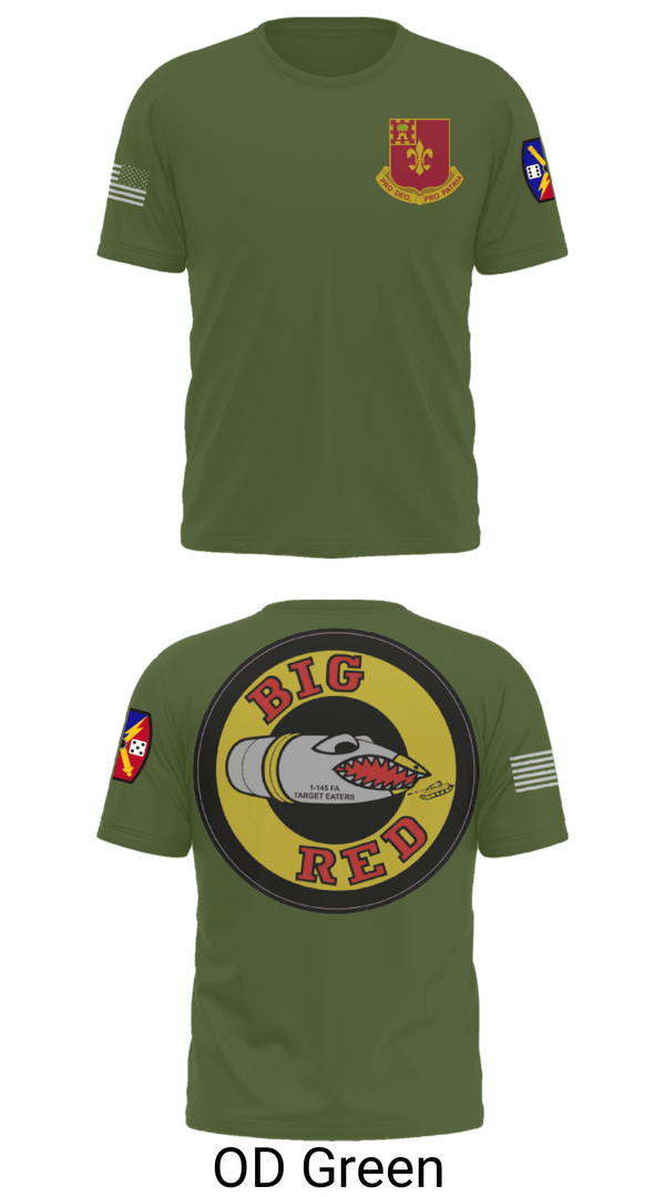Short Sleeve Performance Shirt, 1-145 FA, National Guard, Teamtime, Team time, sublimation, custom sports apparel, team uniforms, spirit wear, spiritwear, sports uniforms, custom shirts, team store, custom team store, fundraiser sports, apparel fundraiser