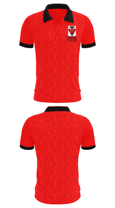 Calhoun County High School Wrestling 34908417 Short Sleeve Performance Polo - 26