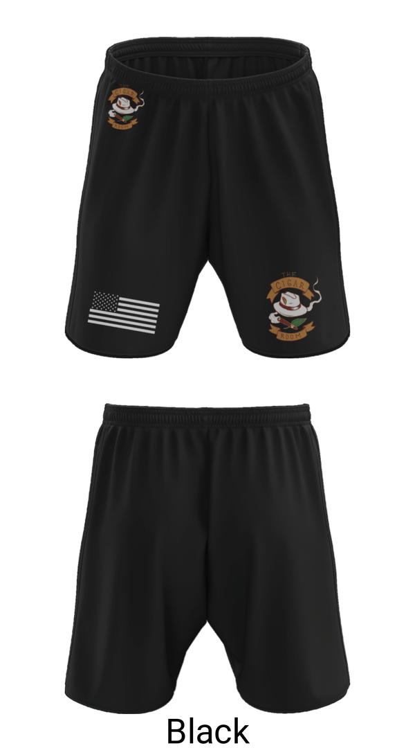 Athletic Shorts With Pockets, The Cigar Room, , Teamtime, Team time, sublimation, custom sports apparel, team uniforms, spirit wear, spiritwear, sports uniforms, custom shirts, team store, custom team store, fundraiser sports, apparel fundraiser