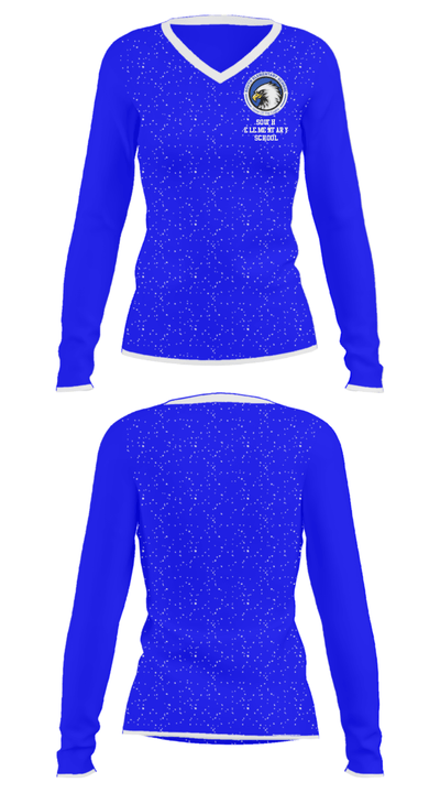 South Elementary School 66813647 Women's Long Sleeve V-neck Shirt - 33