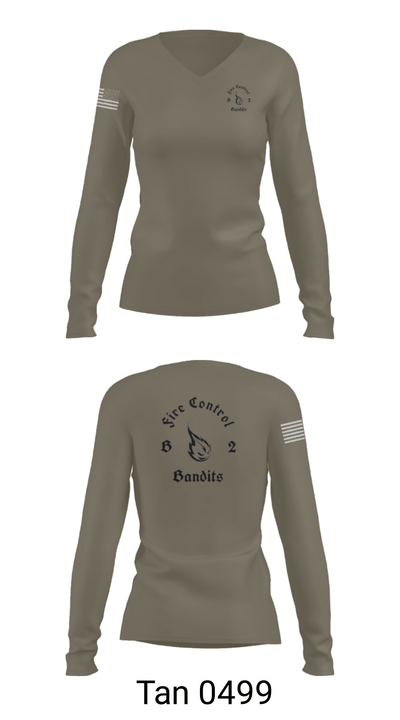 B-2 16837459 Women's Long Sleeve V-neck Shirt - 39
