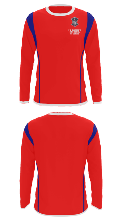 Parkway South High School Wrestling 78198292 Long Sleeve Performance Shirt - 34