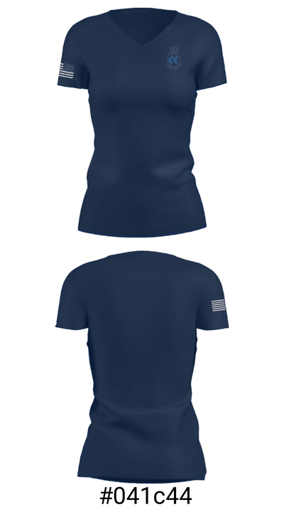Oil City Area Middle School 25382542 Women's Short Sleeve V-neck Shirt - 21