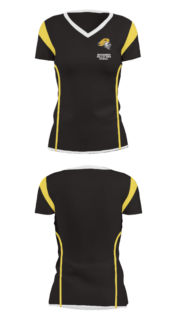 Women's Short Sleeve Vneck Shirt, Moshannon Valley High School, Spirit Store, Teamtime, Team time, sublimation, custom sports apparel, team uniforms, spirit wear, spiritwear, sports uniforms, custom shirts, team store, custom team store, fundraiser sports, apparel fundraiser