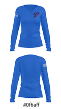 Pascagoula Track and Field 15202969 Women's Long Sleeve V-neck Shirt - 20