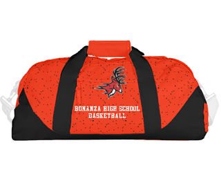 Duffle Bag, Bonanza High School Basketball, Men's Basketball, Teamtime, Team time, sublimation, custom sports apparel, team uniforms, spirit wear, spiritwear, sports uniforms, custom shirts, team store, custom team store, fundraiser sports, apparel fundraiser
