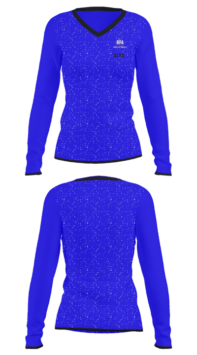 RISE 47806595 Women's Long Sleeve V-neck Shirt - 32