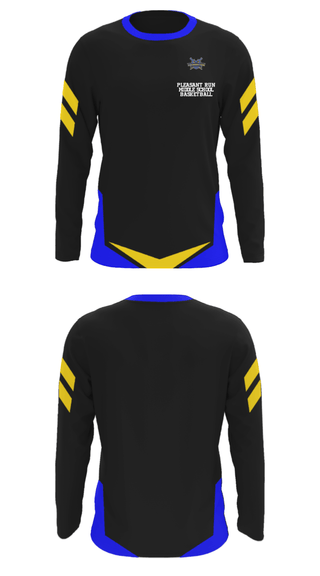 Long Sleeve Performance Shirt, Pleasant Run Middle School Basketball, Men's Basketball, Teamtime, Team time, sublimation, custom sports apparel, team uniforms, spirit wear, spiritwear, sports uniforms, custom shirts, team store, custom team store, fundraiser sports, apparel fundraiser