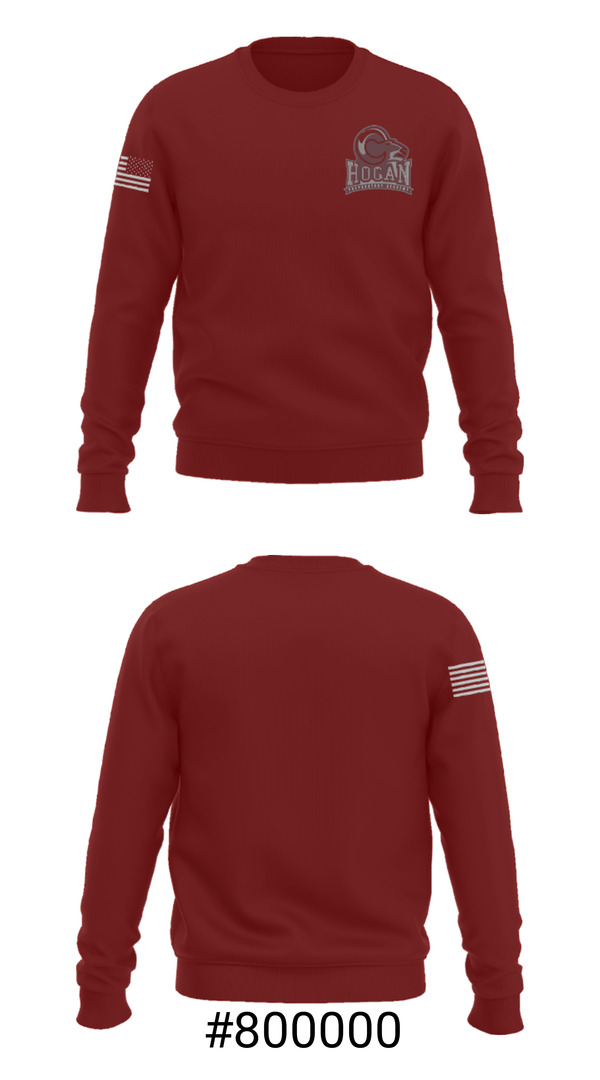 Crew Neck Sweatshirt, Hogan Prep Academy, Spirit Store, Teamtime, Team time, sublimation, custom sports apparel, team uniforms, spirit wear, spiritwear, sports uniforms, custom shirts, team store, custom team store, fundraiser sports, apparel fundraiser