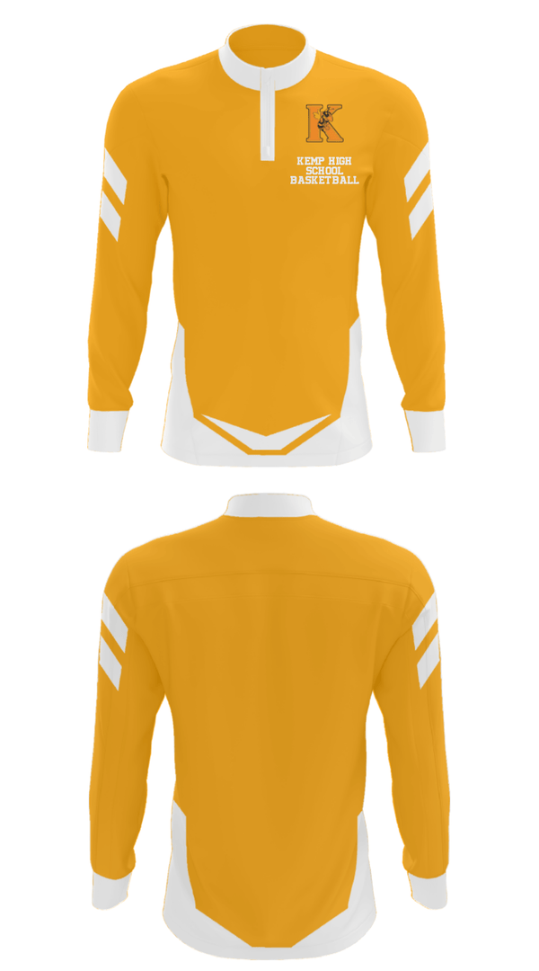 Quarter Zip Jacket, Kemp High School Basketball, Women's Basketball, Teamtime, Team time, sublimation, custom sports apparel, team uniforms, spirit wear, spiritwear, sports uniforms, custom shirts, team store, custom team store, fundraiser sports, apparel fundraiser