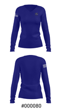 Oasis High School Bowling 30649367 Women's Long Sleeve V-neck Shirt - 20