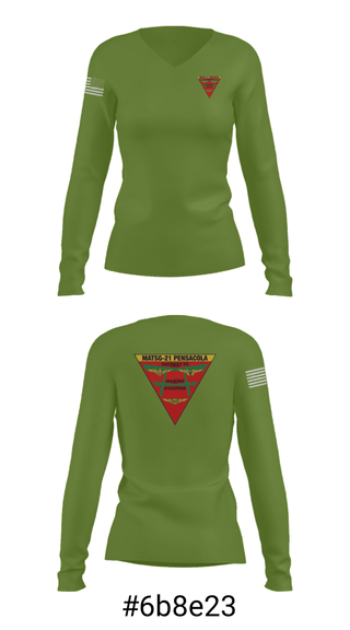 Women's Long Sleeve Vneck Shirt, , Marines, Teamtime, Team time, sublimation, custom sports apparel, team uniforms, spirit wear, spiritwear, sports uniforms, custom shirts, team store, custom team store, fundraiser sports, apparel fundraiser