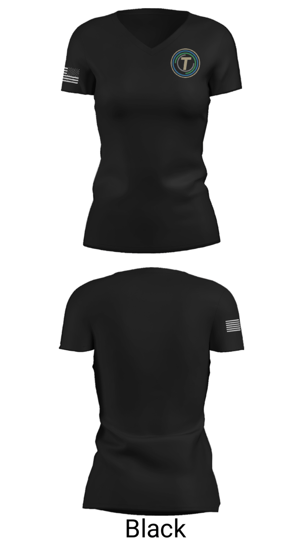 Women's Short Sleeve Vneck Shirt, Taylor Career And Technical Center, Spirit Store, Teamtime, Team time, sublimation, custom sports apparel, team uniforms, spirit wear, spiritwear, sports uniforms, custom shirts, team store, custom team store, fundraiser sports, apparel fundraiser