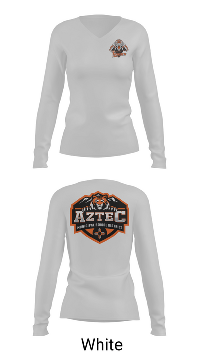 C.V. Koogler Middle School 40057694 Women's Long Sleeve V-neck Shirt - 6
