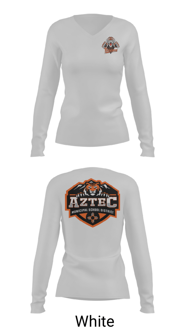 Women's Long Sleeve Vneck Shirt, C.V. Koogler Middle School, Spirit Store, Teamtime, Team time, sublimation, custom sports apparel, team uniforms, spirit wear, spiritwear, sports uniforms, custom shirts, team store, custom team store, fundraiser sports, apparel fundraiser