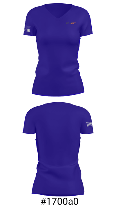 FlyFit 59733592 Women's Short Sleeve V-neck Shirt - 21