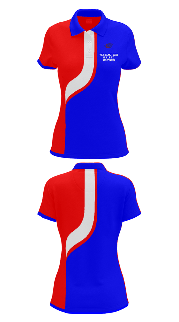 Women's Short Sleeve Performance Polo, Westland Youth Athletic Association, Spirit Store, Teamtime, Team time, sublimation, custom sports apparel, team uniforms, spirit wear, spiritwear, sports uniforms, custom shirts, team store, custom team store, fundraiser sports, apparel fundraiser