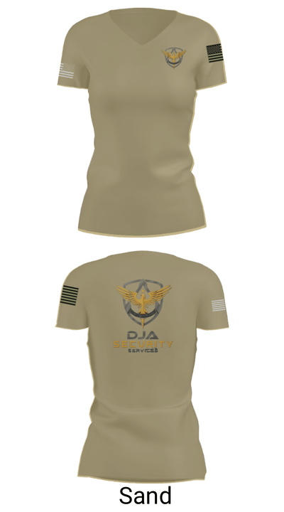 DJA 2725367 Women's Short Sleeve V-neck Shirt - 44