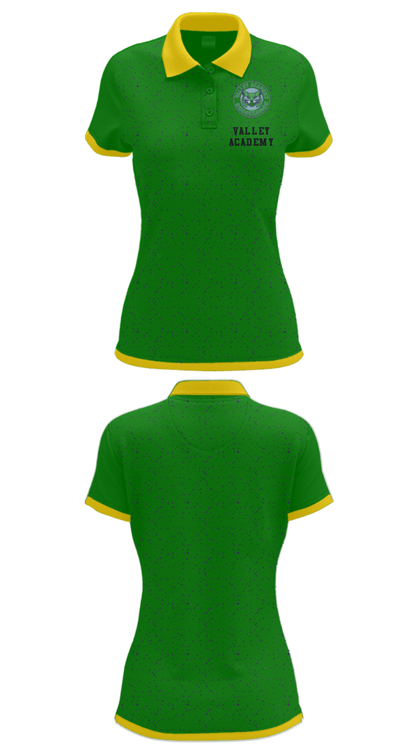 Women's Short Sleeve Performance Polo, Valley Academy, Spirit Store, Teamtime, Team time, sublimation, custom sports apparel, team uniforms, spirit wear, spiritwear, sports uniforms, custom shirts, team store, custom team store, fundraiser sports, apparel fundraiser