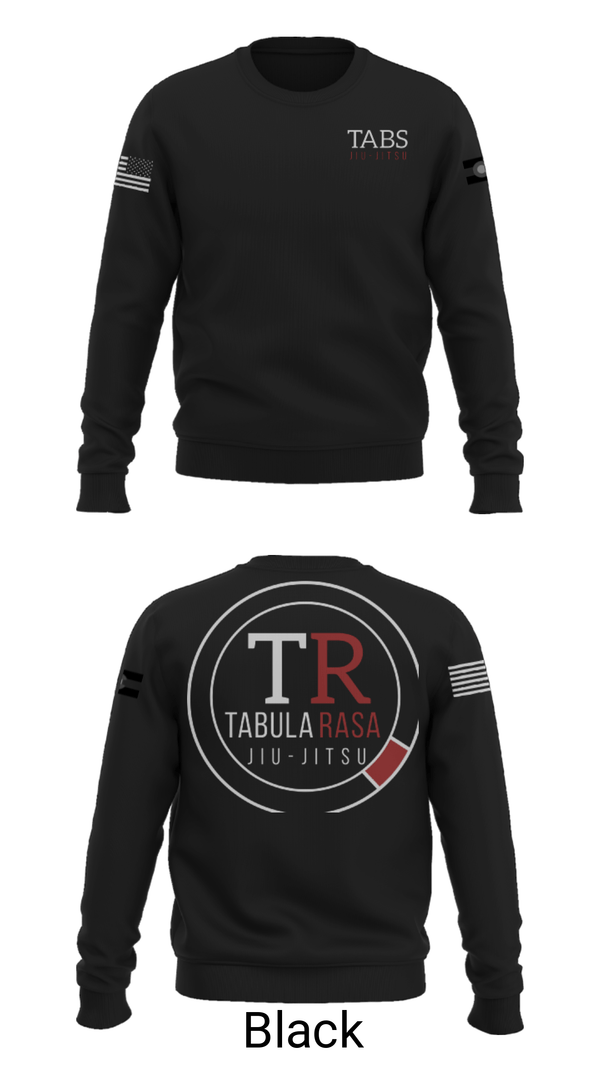 Crew Neck Sweatshirt, Tabula Rasa Brazilian Jiu-Jitsu, Wrestling, Teamtime, Team time, sublimation, custom sports apparel, team uniforms, spirit wear, spiritwear, sports uniforms, custom shirts, team store, custom team store, fundraiser sports, apparel fundraiser