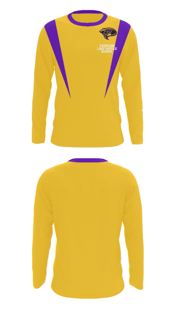 Long Sleeve Performance Shirt, Fountain Lake Middle School, Spirit Store, Teamtime, Team time, sublimation, custom sports apparel, team uniforms, spirit wear, spiritwear, sports uniforms, custom shirts, team store, custom team store, fundraiser sports, apparel fundraiser