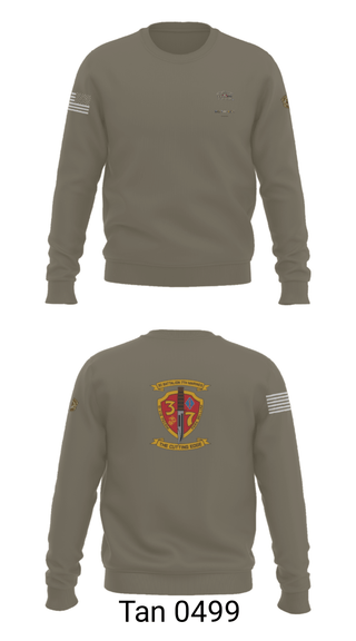 Crew Neck Sweatshirt, 3rd. Battalion 7th. Marines, Marines, Teamtime, Team time, sublimation, custom sports apparel, team uniforms, spirit wear, spiritwear, sports uniforms, custom shirts, team store, custom team store, fundraiser sports, apparel fundraiser