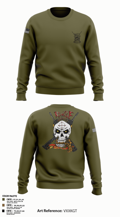 Crew Neck Sweatshirt, Range Company, Marines, Teamtime, Team time, sublimation, custom sports apparel, team uniforms, spirit wear, spiritwear, sports uniforms, custom shirts, team store, custom team store, fundraiser sports, apparel fundraiser