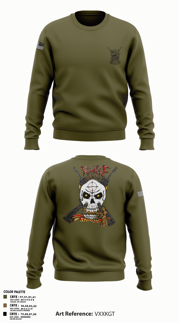 Crew Neck Sweatshirt, Range Company, Marines, Teamtime, Team time, sublimation, custom sports apparel, team uniforms, spirit wear, spiritwear, sports uniforms, custom shirts, team store, custom team store, fundraiser sports, apparel fundraiser