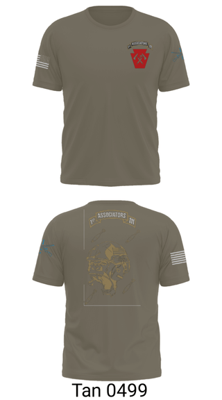 Short Sleeve Performance Shirt, 1-111th IN BN 38506759, Army, Teamtime, Team time, sublimation, custom sports apparel, team uniforms, spirit wear, spiritwear, sports uniforms, custom shirts, team store, custom team store, fundraiser sports, apparel fundraiser