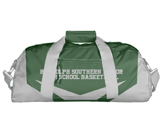 Duffle Bag, Randolph Southern Senior High School Basketball, Men's Basketball, Teamtime, Team time, sublimation, custom sports apparel, team uniforms, spirit wear, spiritwear, sports uniforms, custom shirts, team store, custom team store, fundraiser sports, apparel fundraiser