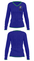 Edgecomb Eddy School 45391224 Women's Long Sleeve V-neck Shirt - 33
