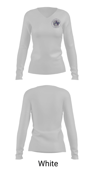 Women's Long Sleeve Vneck Shirt, Sussex Academy High School Swimming, Swimming, Teamtime, Team time, sublimation, custom sports apparel, team uniforms, spirit wear, spiritwear, sports uniforms, custom shirts, team store, custom team store, fundraiser sports, apparel fundraiser
