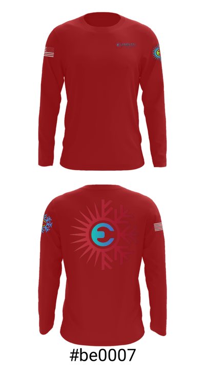 Elemental HVAC 68052720 Long Sleeve Performance Shirt - 18