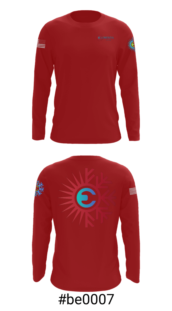 Long Sleeve Performance Shirt, Elemental HVAC, , Teamtime, Team time, sublimation, custom sports apparel, team uniforms, spirit wear, spiritwear, sports uniforms, custom shirts, team store, custom team store, fundraiser sports, apparel fundraiser
