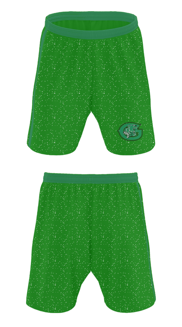 Athletic Shorts With Pockets, Gold-Burg High School Basketball, Women's Basketball, Teamtime, Team time, sublimation, custom sports apparel, team uniforms, spirit wear, spiritwear, sports uniforms, custom shirts, team store, custom team store, fundraiser sports, apparel fundraiser