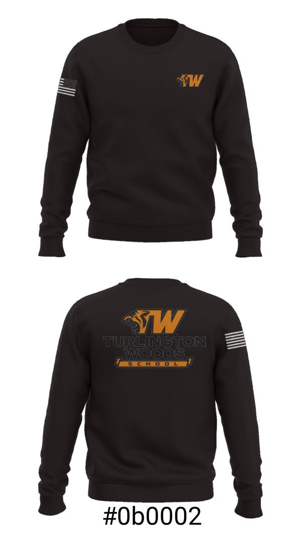 Crew Neck Sweatshirt, Turlington Woods Alternative School, Spirit Store, Teamtime, Team time, sublimation, custom sports apparel, team uniforms, spirit wear, spiritwear, sports uniforms, custom shirts, team store, custom team store, fundraiser sports, apparel fundraiser