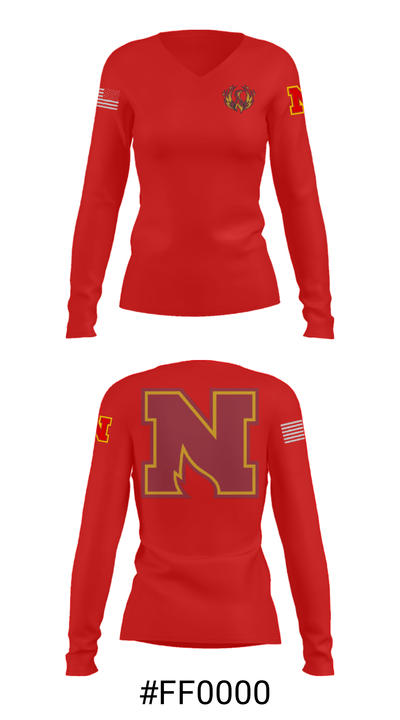 Northgate Senior High School Basketball 57142662 Women's Long Sleeve V-neck Shirt - 20