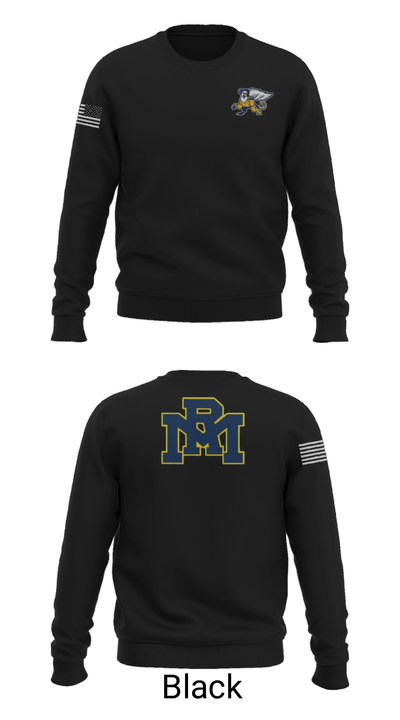 Rocky Mount High School Basketball 86010063 Crew Neck Sweatshirt - 9