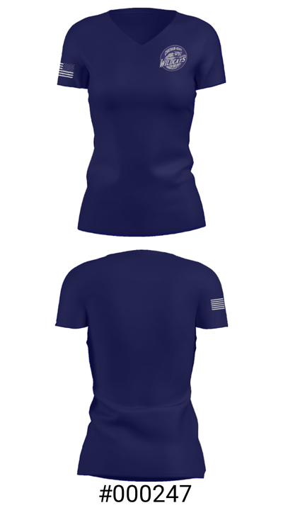 Chatham Kent Wildcats 95171561 Women's Short Sleeve V-neck Shirt - 21