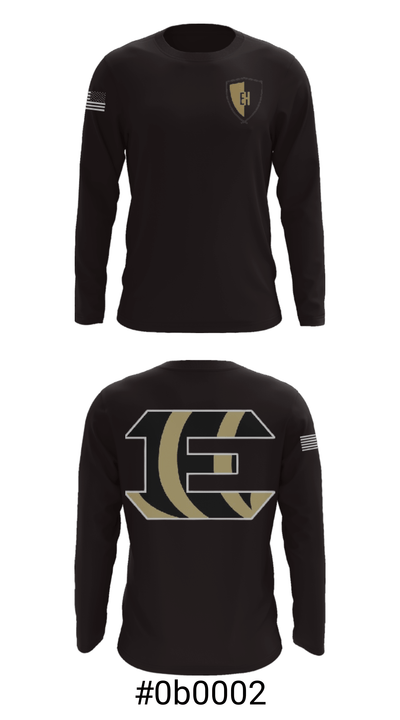 Ethel High School 2762837 Long Sleeve Performance Shirt - 18