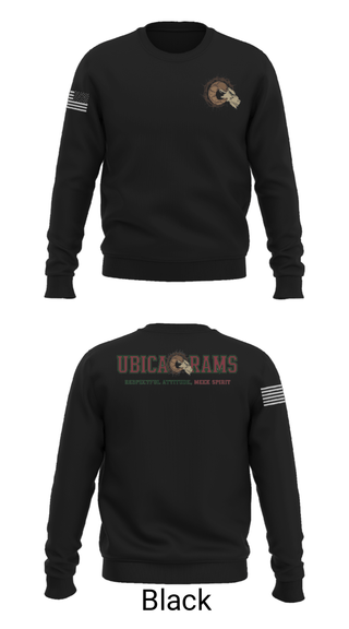 Crew Neck Sweatshirt, Ubic Academy, Spirit Store, Teamtime, Team time, sublimation, custom sports apparel, team uniforms, spirit wear, spiritwear, sports uniforms, custom shirts, team store, custom team store, fundraiser sports, apparel fundraiser