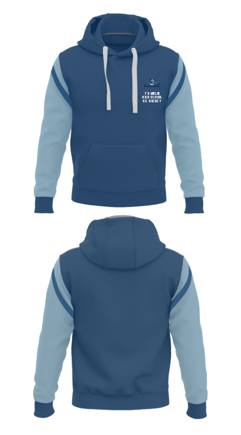 Hoodie, Franklin High School Ice hockey, Ice Hockey, Teamtime, Team time, sublimation, custom sports apparel, team uniforms, spirit wear, spiritwear, sports uniforms, custom shirts, team store, custom team store, fundraiser sports, apparel fundraiser