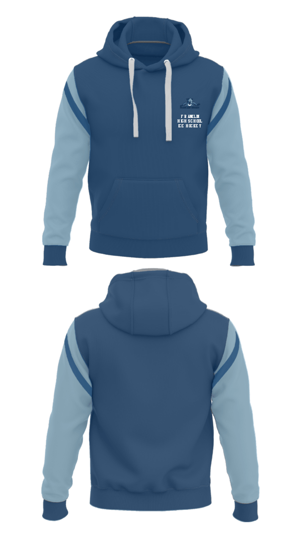 Hoodie, Franklin High School Ice hockey, Ice Hockey, Teamtime, Team time, sublimation, custom sports apparel, team uniforms, spirit wear, spiritwear, sports uniforms, custom shirts, team store, custom team store, fundraiser sports, apparel fundraiser