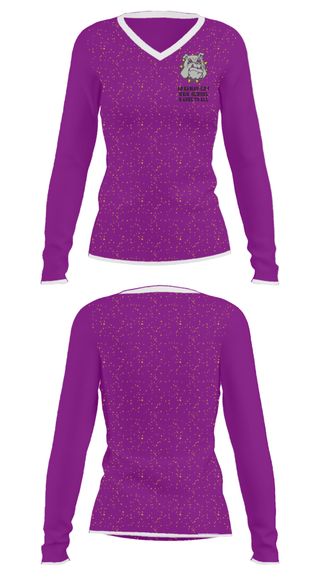 Women's Long Sleeve Vneck Shirt, Arkansas City High School Basketball, Men's Basketball, Teamtime, Team time, sublimation, custom sports apparel, team uniforms, spirit wear, spiritwear, sports uniforms, custom shirts, team store, custom team store, fundraiser sports, apparel fundraiser