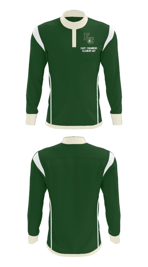 Quarter Zip Jacket, East Chambers Elementary, Spirit Store, Teamtime, Team time, sublimation, custom sports apparel, team uniforms, spirit wear, spiritwear, sports uniforms, custom shirts, team store, custom team store, fundraiser sports, apparel fundraiser