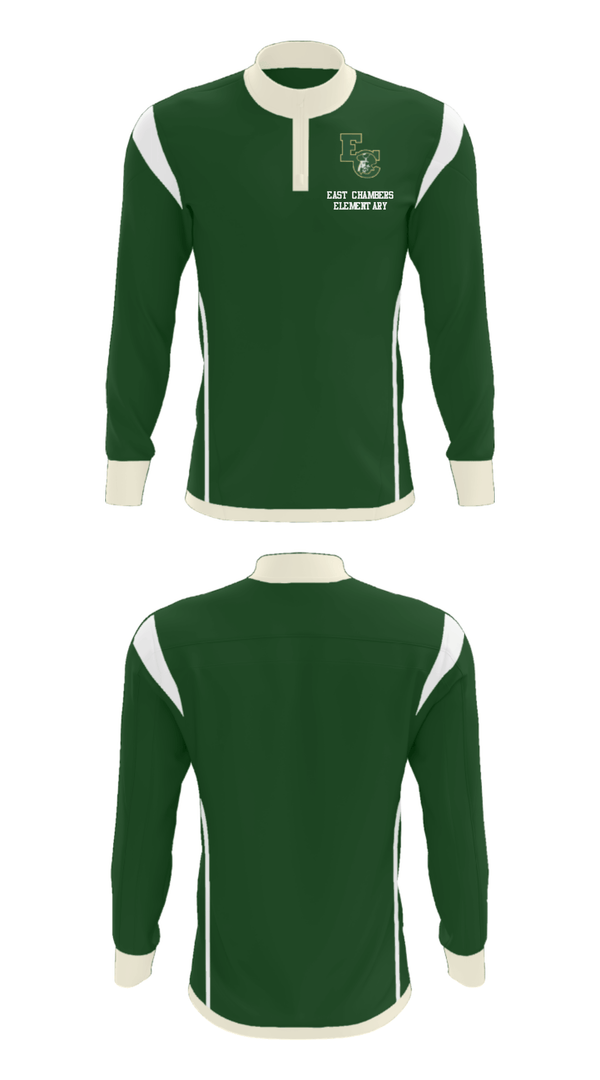 Quarter Zip Jacket, East Chambers Elementary, Spirit Store, Teamtime, Team time, sublimation, custom sports apparel, team uniforms, spirit wear, spiritwear, sports uniforms, custom shirts, team store, custom team store, fundraiser sports, apparel fundraiser