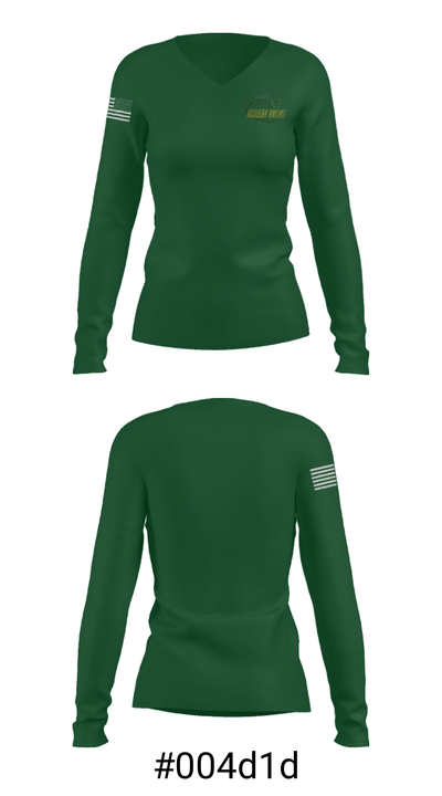Dover High School Gymnastics 3343662 Women's Long Sleeve V-neck Shirt - 20